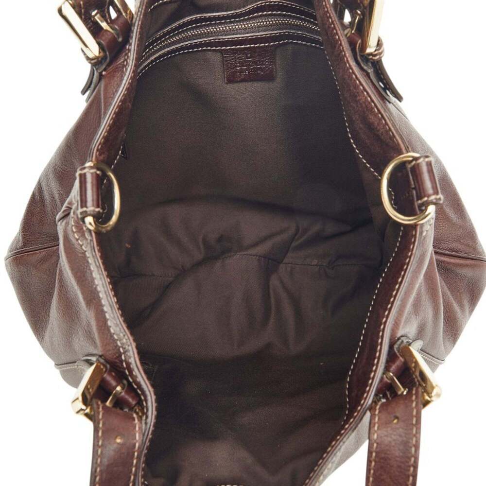 GUCCI Brown Leather Shoulder Bag - Picture 7 of 10